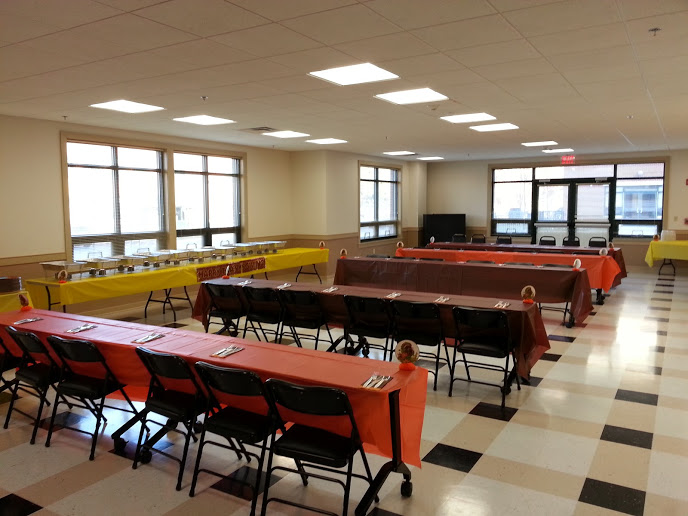 My Sisters’ Place prepares for the organization’s annual Thanksgiving Dinner, held for all MSP residents in the Sue Ann Shay apartment building.